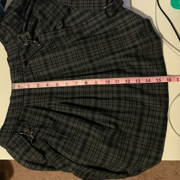 Hot Topic Plaid Suspenders Pleated Mini Skirt - Picture 7 of 9